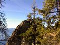 cave rock, hike, forest, hiking, trail, trailhead, lake view