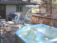 large deck, hot tub, spa, jacuzzi, jacuzi, bbq, barbecue