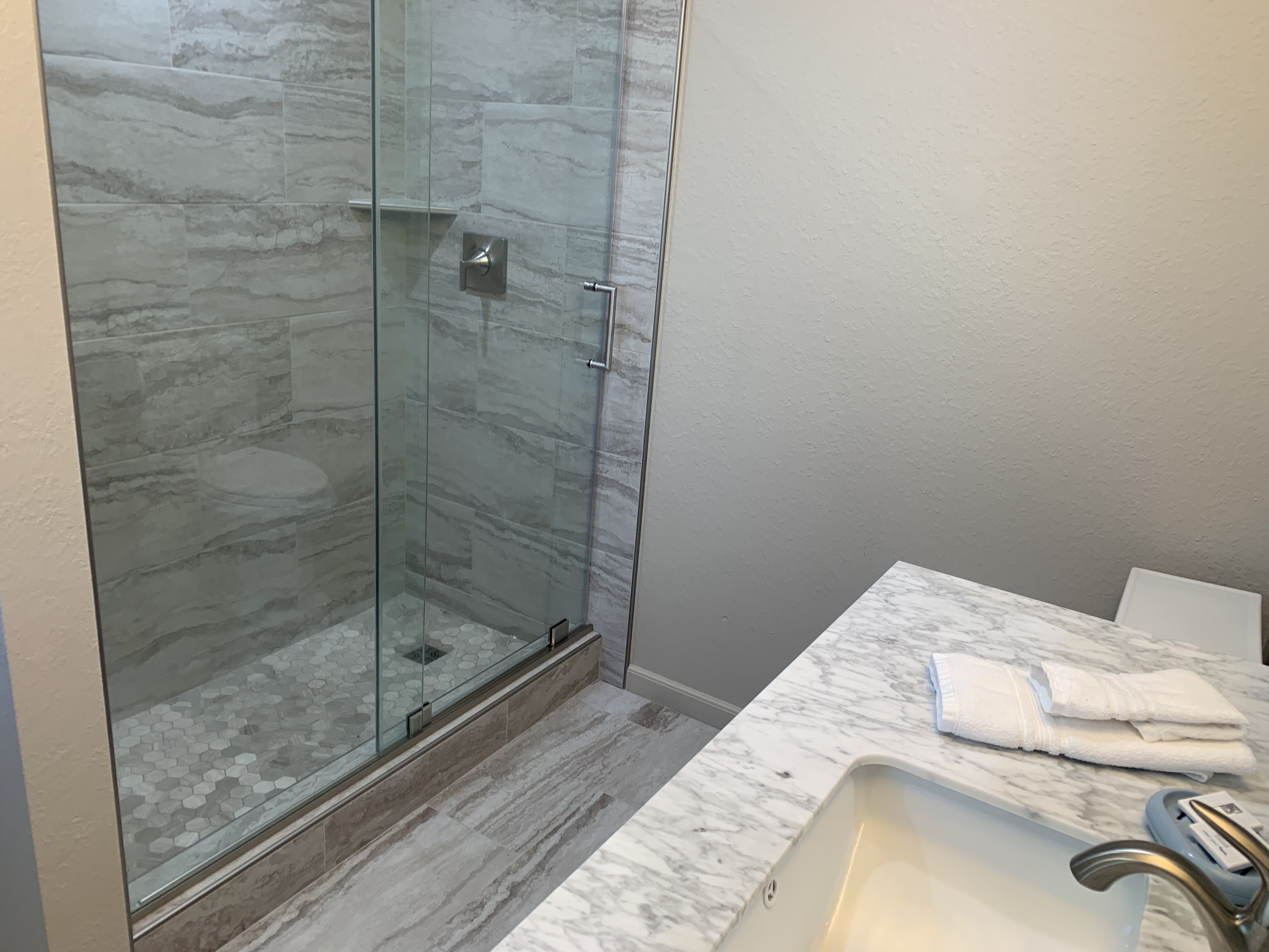 Master bath with walk-in shower